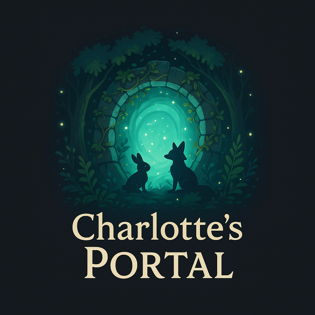 Watercolor foxes under a moonlit tree (placeholder)